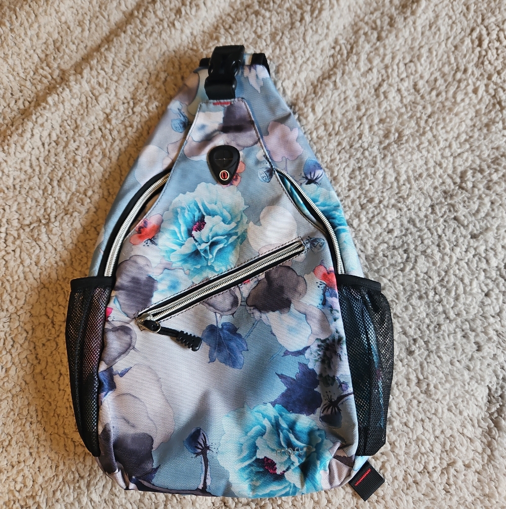 Sling Backpack Bag Floral
